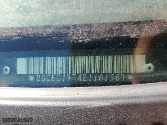 2002 Chevrolet Silverado 1500 LT with VIN 2GCEC19T421161569, listed as a Copart auction lot 78504044 with 182,158 mi miles and Salvage Title. Bid and sale history available at carsss.com. Image 12.