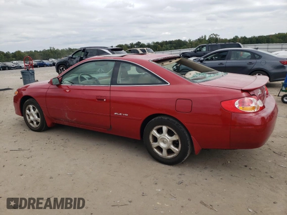 2002 Toyota Solara SE with VIN 2T1CF28P42C601042, listed as a Copart auction lot 74818624 with 70,551 mi miles and Salvage Title. Bid and sale history available at DreamBid. Image 2.