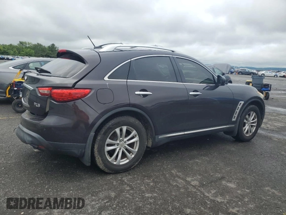2011 Infiniti FX with VIN JN8AS1MW0BM142156, listed as a Copart auction lot 60468945 with Not provided miles and Salvage title. Bid and sale history available at DreamBid. Image 3.