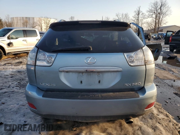 2007 Lexus RX 350 with VIN 2T2HK31U47C018559, listed as a Copart auction lot 48713435 with Not Provided miles and Salvage Title. Bid and sale history available at DreamBid. Image 6.