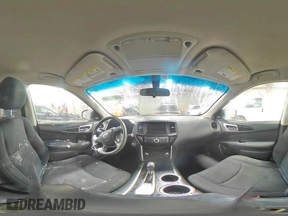 2015 Nissan Pathfinder Platinum with VIN 5N1AR2MN9FC616004, listed as a Copart auction lot 49811145 with 104,219 mi miles and Salvage Title. Bid and sale history available at DreamBid. Image 14.