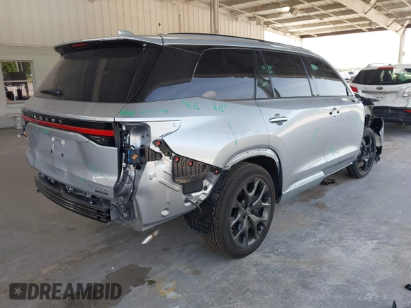 2025 Lexus TX 500h F Sport Premium with VIN 5TDABAB62SS009112, listed as a IAAI auction lot 42456147 with 2,490 mi miles and . Bid and sale history available at DreamBid. Image 4.