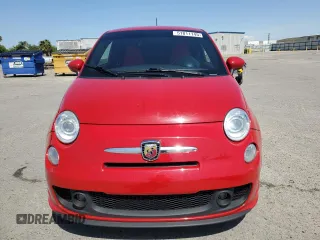 2015 FIAT 500 Abarth with VIN 3C3CFFFHXFT544825, listed as a Copart auction lot 51811145 with 91,020 mi miles and Salvage Title. Bid and sale history available at carsss.com. Image 5.