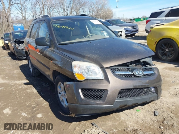 2010 Kia Sportage LX with VIN KNDKGCA32A7697677, listed as a IAAI auction lot 41694920 with 158,212 mi miles and . Bid and sale history available at carsss.com. Image 1.