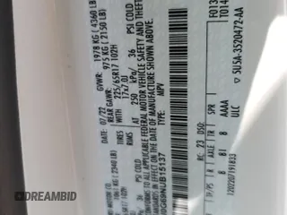 2022 Ford Escape SE z VIN 1FMCU0G69NUB15137, wystawiony jako Copart lot #56896815 z przebiegiem 57 000 mil mil oraz Nie do naprawy • Non repairable. Historia ofert i sprzedaży dostępna na DreamBid. Obrazek 13.
