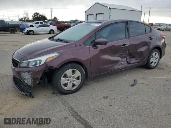 2017 Kia Forte LX with VIN 3KPFK4A72HE042924, listed as a Copart auction lot 49030225 with 64,299 mi miles and Salvage Title. Bid and sale history available at carsss.com. Image 1.