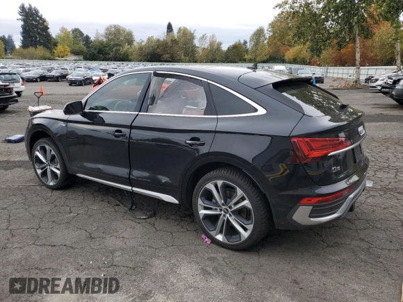 2021 Audi Q5 Sportback Premium Plus with VIN WA15AAFY3M2075401, listed as a Copart auction lot 78264384 with 36,892 mi miles and Salvage title. Bid and sale history available at DreamBid. Image 2.