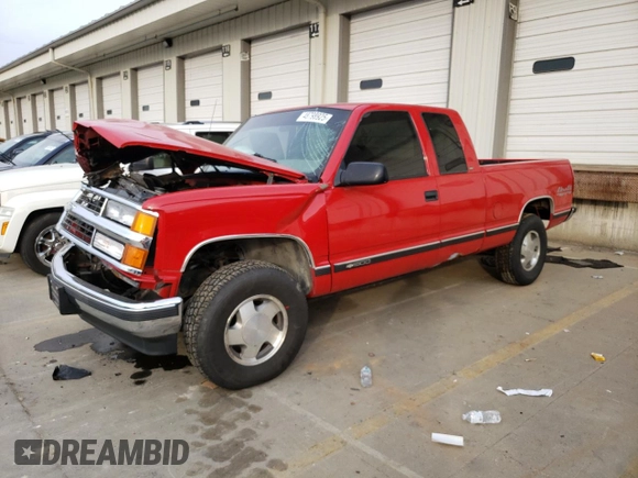 1997 Chevrolet Silverado 1500 with VIN 2GCEK19R4V1250361, listed as a Copart auction lot 48798925 with 90,193 mi miles and Salvage Title. Bid and sale history available at DreamBid. Image 1.