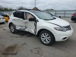 2012 Nissan Murano SV with VIN JN8AZ1MW8CW210804, listed as a Copart auction lot 51558744 with 106,806 mi miles and Salvage Title. Bid and sale history available at carsss.com. Image 4.