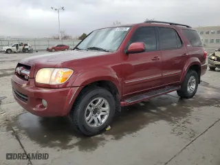 2006 Toyota Sequoia SR5 with VIN 5TDBT44AX6S277027, listed as a Copart auction lot 47309225 with 261,827 mi miles and Salvage Title. Bid and sale history available at carsss.com. Image 1.