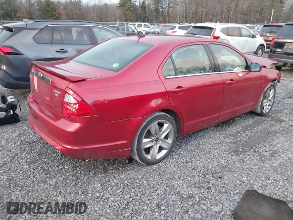 2012 Ford Fusion SPORT with VIN 3FAHP0DC0CR288227, listed as a IAAI auction lot 41094112 with 179,294 mi miles. Bid and sale history available at carsss.com. Image 4.
