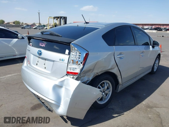 2010 Toyota Prius II with VIN JTDKN3DU4A0203094, listed as a IAAI auction lot 41742101 with 201,607 mi miles. Bid and sale history available at carsss.com. Image 6.