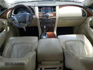 2017 Infiniti QX80 with VIN JN8AZ2NE3H9158872, listed as a Copart auction lot 52589435 with 116,980 mi miles and Salvage title. Bid and sale history available at DreamBid. Image 8.