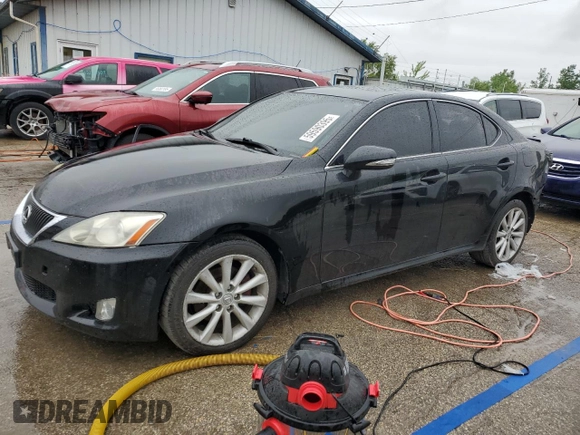 2010 Lexus IS 250 with VIN JTHCF5C27A5041833, listed as a Copart auction lot 59590395 with 205,747 mi miles and Salvage title. Bid and sale history available at DreamBid. Image 1.