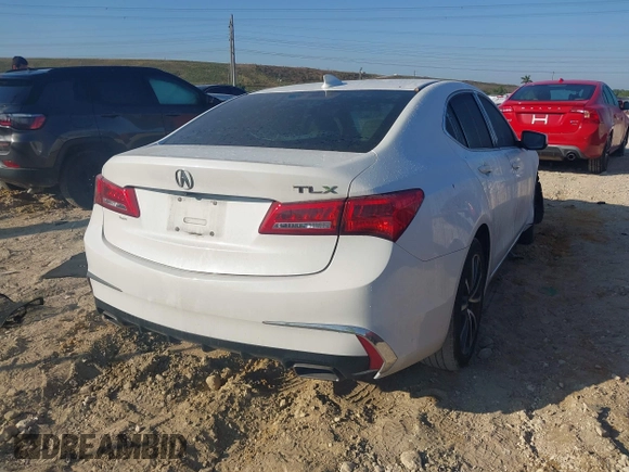 2018 Acura TLX with VIN 19UUB2F39JA006482, listed as a IAAI auction lot 41535369 with 169,146 mi miles. Bid and sale history available at carsss.com. Image 4.