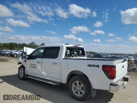 2024 Ford F-150 XLT with VIN 1FTFW3L5XRKD72951, listed as a Copart auction lot 72419834 with 0 mi miles and Salvage Title. Bid and sale history available at carsss.com. Image 2.