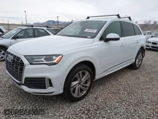 2021 Audi Q7 Premium with VIN WA1AJAF71MD023923, listed as a Copart auction lot 42857925 with 81,346 mi miles and Salvage Title. Bid and sale history available at carsss.com. Image 1.