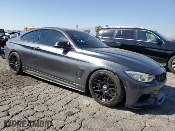 2014 BMW 4 Series 435i with VIN WBA3R1C56EF774500, listed as a Copart auction lot 46675765 with 133,912 mi miles and Salvage Title. Bid and sale history available at carsss.com. Image 4.