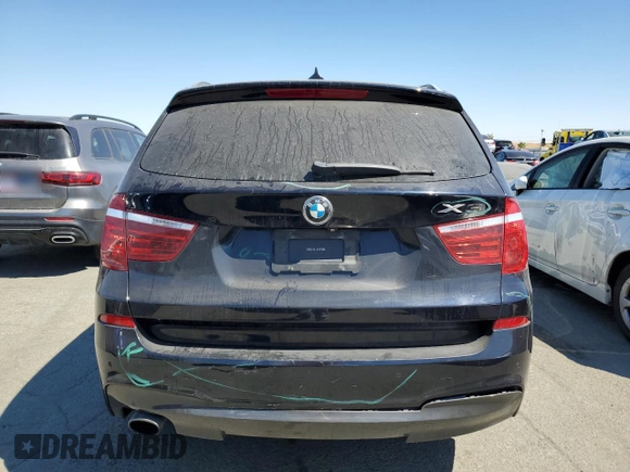 2015 BMW X3 xDrive28d with VIN 5UXWY3C55F0F83896, listed as a Copart auction lot 70690134 with 119,581 mi miles and Salvage Title. Bid and sale history available at carsss.com. Image 6.