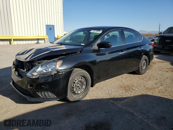 2016 Nissan Sentra S with VIN 3N1AB7AP2GL662925, listed as a Copart auction lot 49418055 with 143,851 mi miles and Salvage Title. Bid and sale history available at carsss.com. Image 1.