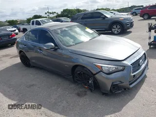 2018 Infiniti Q50 3.0t LUXE with VIN JN1EV7AR2JM610721, listed as a IAAI auction lot 41333934 with 75,788 mi miles. Bid and sale history available at carsss.com. Image 1.