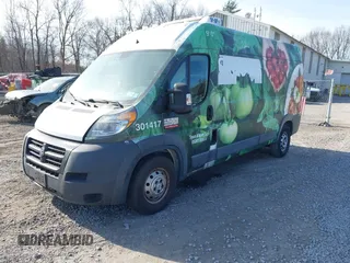 2017 Ram ProMaster Cargo with VIN 3C6TRVDG7HE522285, listed as a IAAI auction lot 41772300 with 136,645 mi miles and . Bid and sale history available at carsss.com. Image 2.