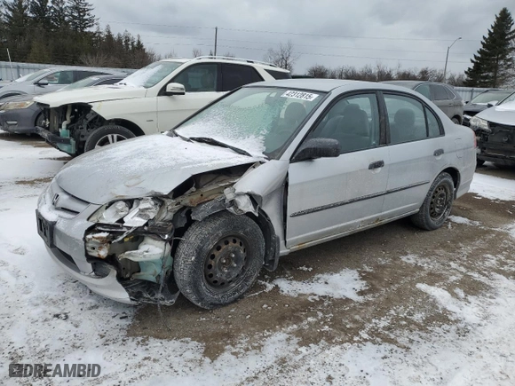 2004 Honda Civic VP with VIN 2HGES16324H932372, listed as a Copart auction lot 42312815 with 167,414 mi miles and Salvage Title. Bid and sale history available at carsss.com. Image 1.