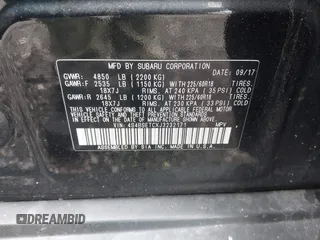 2018 Subaru Outback Touring with VIN 4S4BSETCXJ3232171, listed as a IAAI auction lot 42470956 with 124,650 mi miles and . Bid and sale history available at DreamBid. Image 9.