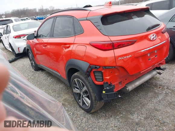 2019 Hyundai Kona Limited with VIN KM8K3CA53KU330542, listed as a IAAI auction lot 41454145 with 64,166 mi miles. Bid and sale history available at carsss.com. Image 3.