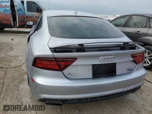 2017 Audi A7 Premium Plus with VIN WAUW3AFC6HN032682, listed as a Copart auction lot 74491404 with 0 mi miles and Non Repairable. Bid and sale history available at carsss.com. Image 6.