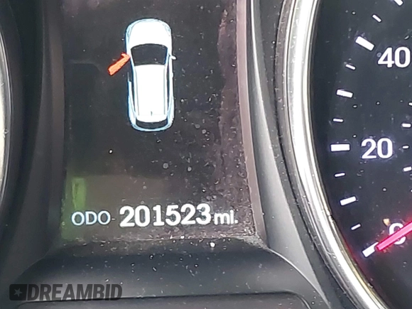 2014 Hyundai Santa Fe with VIN 5XYZU3LB9EG229255, listed as a IAAI auction lot 42407410 with 201,523 mi miles and . Bid and sale history available at DreamBid. Image 16.