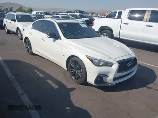 2020 Infiniti Q50 Luxe z VIN JN1EV7AP8LM205514, wystawiony jako IAAI lot #40316574 z przebiegiem 60 989 mil mil oraz . Historia ofert i sprzedaży dostępna na DreamBid. Obrazek 1.
