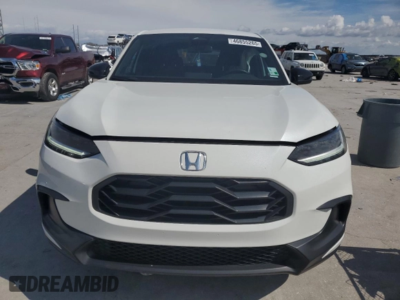 2024 Honda HR-V Sport with VIN 3CZRZ1H53RM720111, listed as a Copart auction lot 46855265 with 30,132 mi miles and Salvage Title. Bid and sale history available at carsss.com. Image 5.