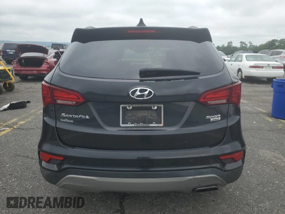 2017 Hyundai Santa Fe 2.4L with VIN 5NMZUDLB1HH028028, listed as a Copart auction lot 64431895 with Not provided miles and Salvage title. Bid and sale history available at DreamBid. Image 6.