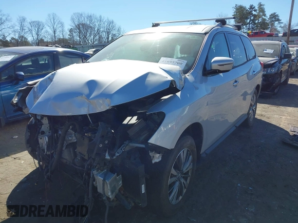2018 Nissan Pathfinder SL with VIN 5N1DR2MM7JC647300, listed as a IAAI auction lot 41695700 with 124,573 mi miles. Bid and sale history available at carsss.com. Image 16.