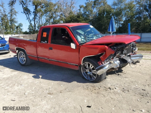 1998 GMC Sierra Classic 1500 with VIN 1GTEK19R5WR501302, listed as a Copart auction lot 89248405 with 169145 miles and Salvage Title. Bid and sale history available at carsss.com. Image 4.