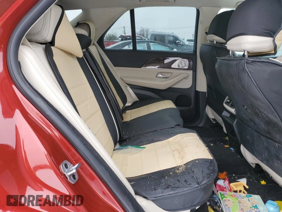 2022 Mercedes-Benz GLE 350 with VIN 4JGFB4KB5NA586900, listed as a Copart auction lot 44856935 with 57,953 mi miles and Salvage title. Bid and sale history available at DreamBid. Image 11.
