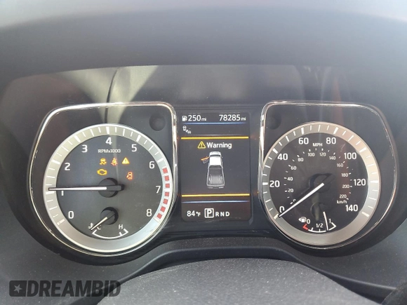 2019 Nissan Titan SV with VIN 1N6AA1E68KN509342, listed as a Copart auction lot 78804284 with 78,285 mi miles and Salvage title. Bid and sale history available at DreamBid. Image 9.