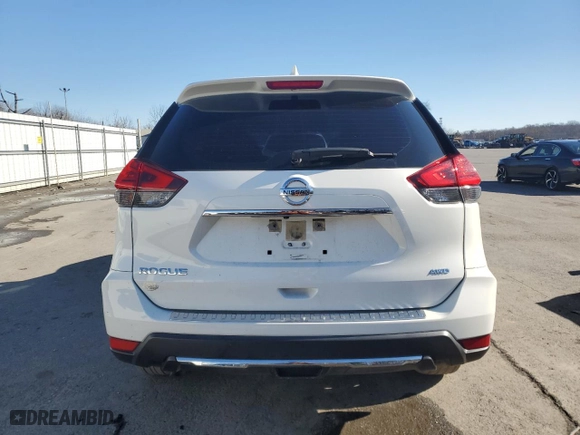 2017 Nissan Rogue S with VIN JN8AT2MV8HW014433, listed as a Copart auction lot 45301165 with 73,241 mi miles and Salvage Title. Bid and sale history available at carsss.com. Image 6.