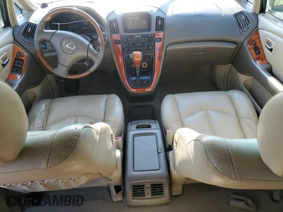 2002 Lexus RX 300 with VIN JTJHF10U520260081, listed as a Copart auction lot 51967925 with 213,890 mi miles and Salvage Title. Bid and sale history available at DreamBid. Image 8.