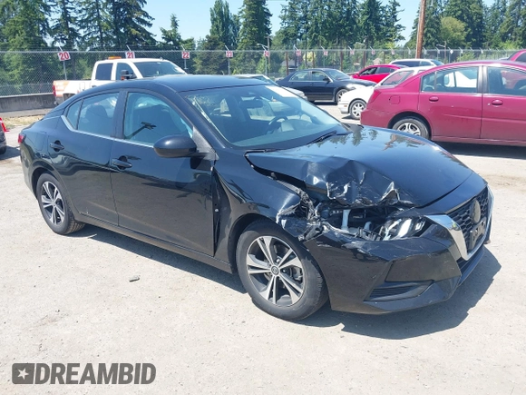2022 Nissan Sentra SV z VIN 3N1AB8CV0NY256613, wystawiony jako IAAI lot #42440347 z przebiegiem 65 030 mil mil oraz . Historia ofert i sprzedaży dostępna na DreamBid. Obrazek 1.