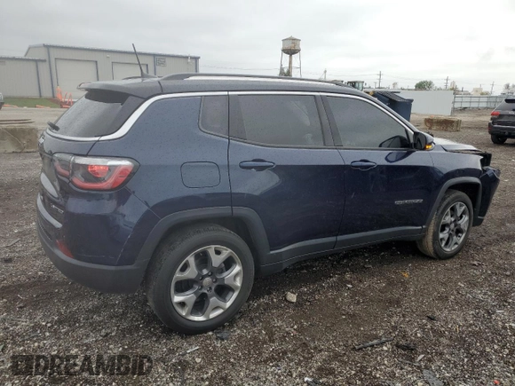 2018 Jeep Compass Limited with VIN 3C4NJDCB4JT128687, listed as a Copart auction lot 57648245 with 136,455 mi miles and Salvage title. Bid and sale history available at DreamBid. Image 3.