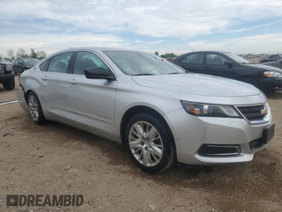 2016 Chevrolet Impala LS with VIN 2G11X5SA2G9127635, listed as a Copart auction lot 56397385 with 192,039 mi miles and Salvage title. Bid and sale history available at DreamBid. Image 4.