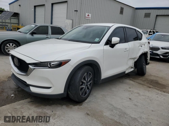 2018 Mazda CX-5 Touring with VIN JM3KFBCM1J0355852, listed as a Copart auction lot 51008335 with 0 mi miles and Salvage Title. Bid and sale history available at carsss.com. Image 1.