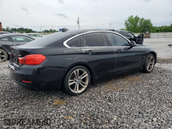 2016 BMW 4 Series 428i with VIN WBA4A9C59GG695166, listed as a Copart auction lot 55994625 with 142,247 mi miles and Salvage title. Bid and sale history available at DreamBid. Image 3.