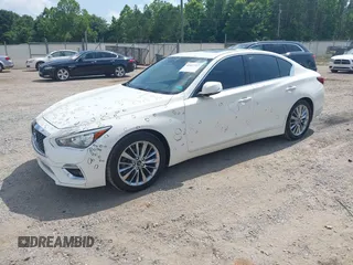 2018 Infiniti Q50 Luxe with VIN JN1EV7AP7JM352520, listed as a IAAI auction lot 42427317 with 73,717 mi miles and . Bid and sale history available at DreamBid. Image 17.