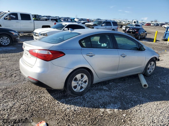 2015 Kia Forte LX with VIN KNAFK4A68F5404963, listed as a Copart auction lot 46454545 with 188,271 mi miles and Salvage Title. Bid and sale history available at carsss.com. Image 3.