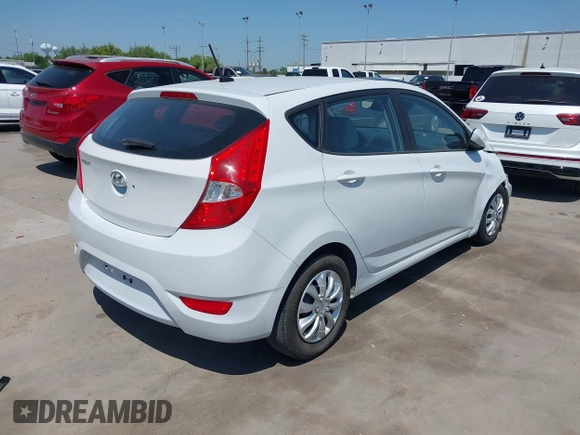 2017 Hyundai Accent SE with VIN KMHCT5AE0HU365659, listed as a IAAI auction lot 41989023 with 142,416 mi miles. Bid and sale history available at carsss.com. Image 4.