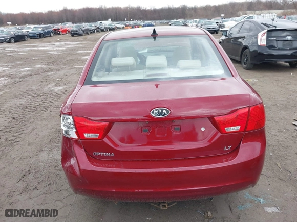 2009 Kia Optima LX with VIN KNAGE228295292892, listed as a IAAI auction lot 41812221 with 179,276 mi miles. Bid and sale history available at carsss.com. Image 17.