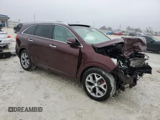 2017 Kia Sorento SXL z VIN 5XYPK4A51HG314269, wystawiony jako Copart lot #42186945 z przebiegiem Nie podano mil oraz Szkoda całkowita • Salvage title. Historia ofert i sprzedaży dostępna na DreamBid. Obrazek 4.